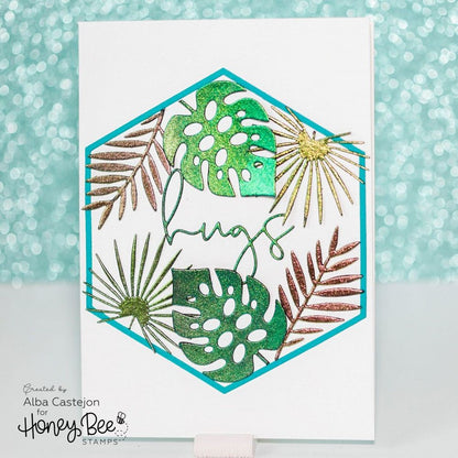 Tropical Bouquets - Honey Cuts - Stand - Alone Dies - Honey Bee Stamps
