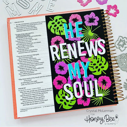 Tropical Bouquets - Honey Cuts - Stand - Alone Dies - Honey Bee Stamps