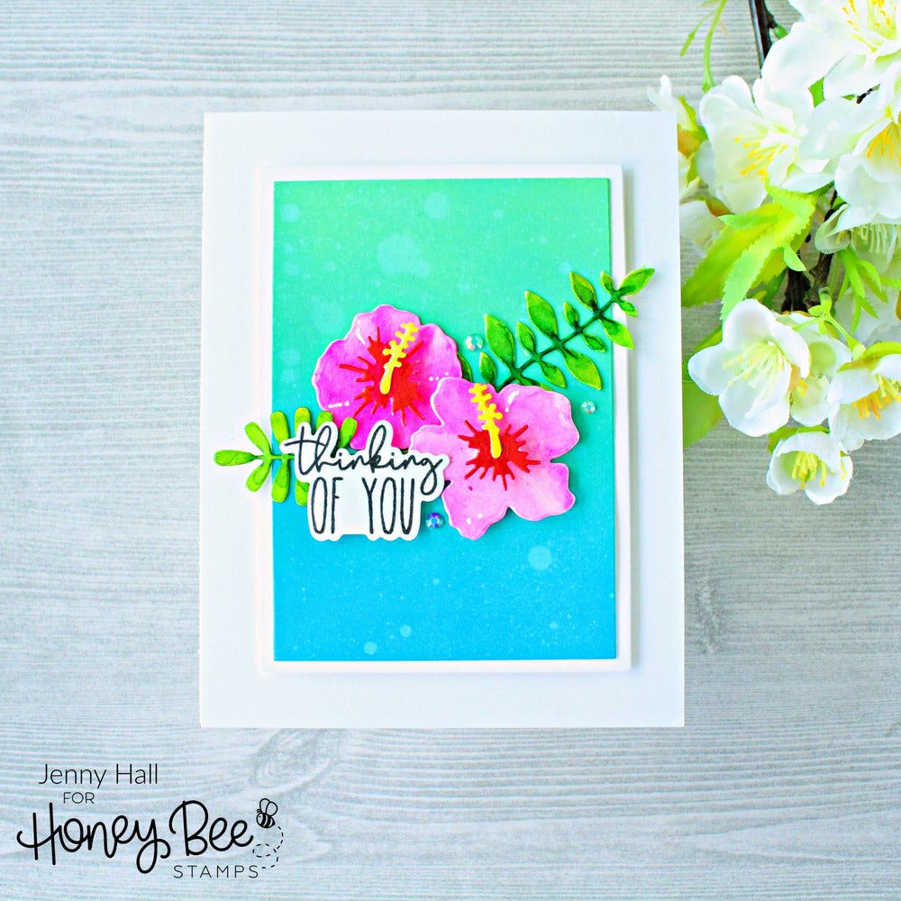Tropical Bouquets - Honey Cuts - Stand - Alone Dies - Honey Bee Stamps