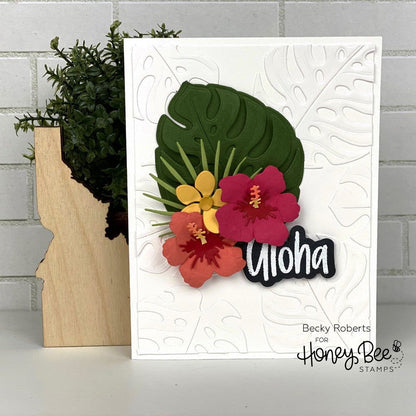 Tropical Bouquets - Honey Cuts - Stand - Alone Dies - Honey Bee Stamps