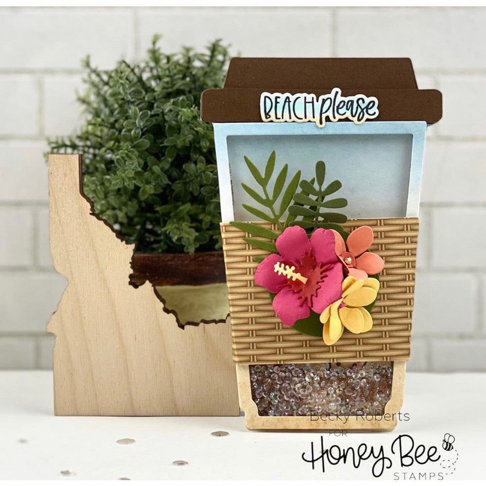 Tropical Bouquets - Honey Cuts - Stand - Alone Dies - Honey Bee Stamps