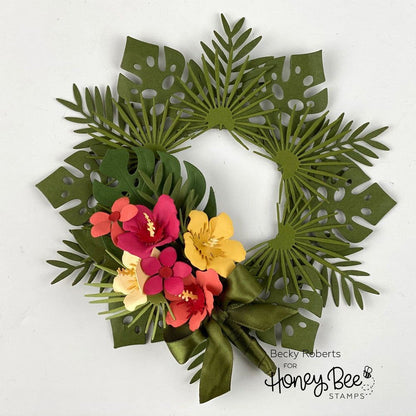 Tropical Bouquets - Honey Cuts - Stand - Alone Dies - Honey Bee Stamps
