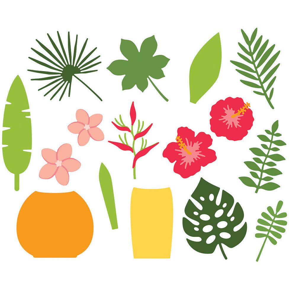 Tropical Bouquets - Honey Cuts - Stand - Alone Dies - Honey Bee Stamps