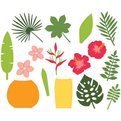 Tropical Bouquets - Honey Cuts - Stand - Alone Dies - Honey Bee Stamps