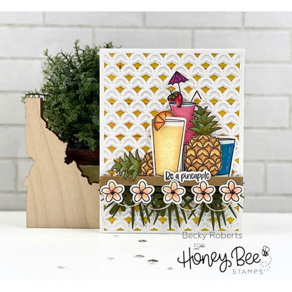 Tropical Bouquets - Honey Cuts - Stand - Alone Dies - Honey Bee Stamps