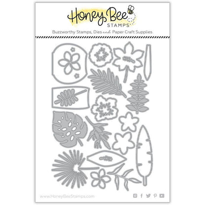 Tropical Bouquets - Honey Cuts - Stand - Alone Dies - Honey Bee Stamps
