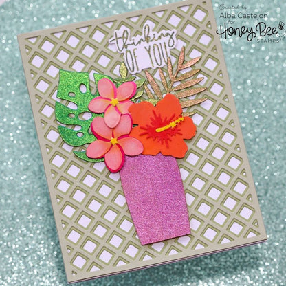 Tropical Bouquets - Honey Cuts - Stand - Alone Dies - Honey Bee Stamps