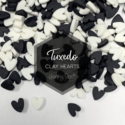 Tuxedo - Clay Hearts - Clearance - Honey Bee Stamps