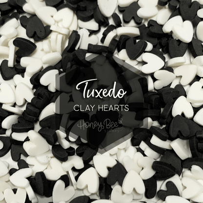 Tuxedo - Clay Hearts - Clearance - Honey Bee Stamps