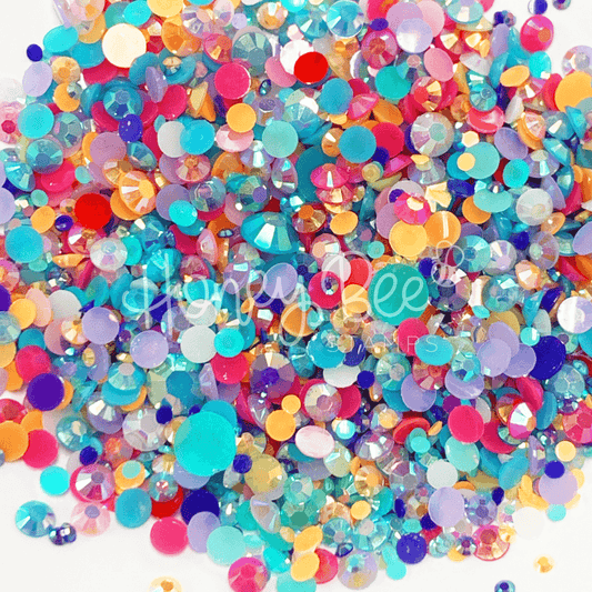 Unicorn - Rainbow Rhinestone Mix - Honey Bee Stamps