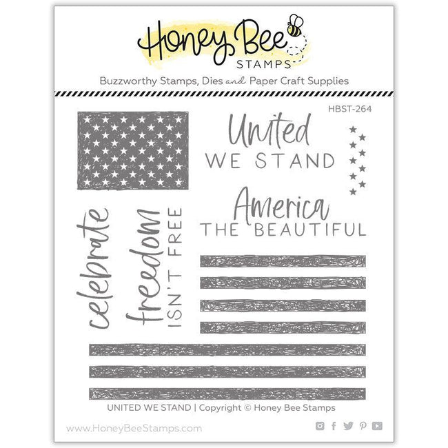 United We Stand - 4x4 Stamp Set - Honey Bee Stamps