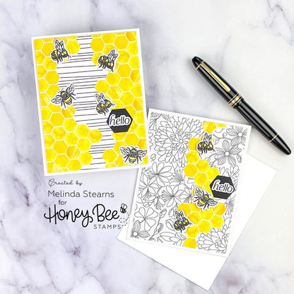 Vintage Hive - 4x6 Photopolymer Stamp Set - Honey Bee Stamps