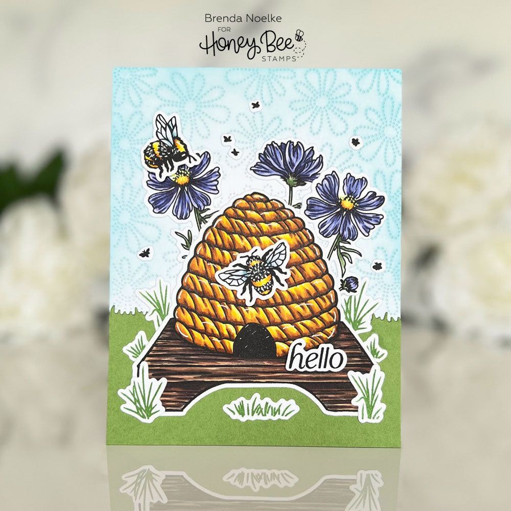 Vintage Hive - 4x6 Photopolymer Stamp Set - Honey Bee Stamps