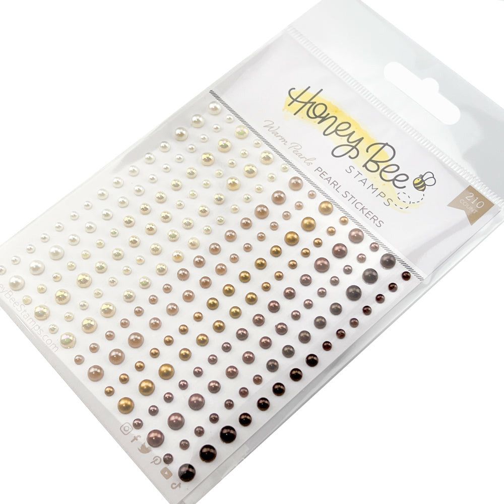 Warm Pearls - Pearl Stickers - 210 Count - Honey Bee Stamps