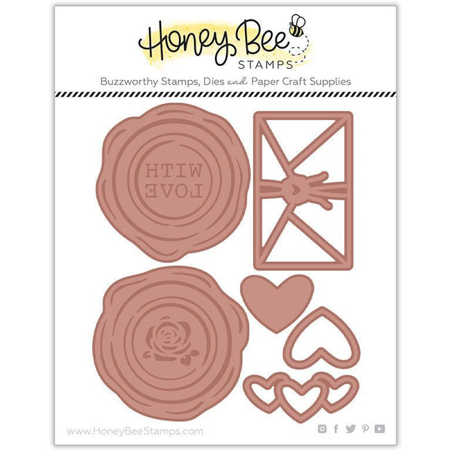 Wax Seals: Love - Hot Foil Plate - Retiring - Honey Bee Stamps