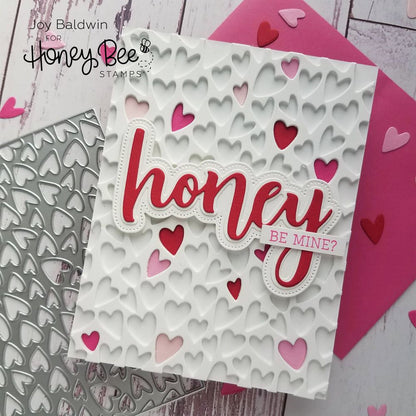 Whimsical Hearts A2 Cover Plate - Honey Cuts - Honey Bee Stamps