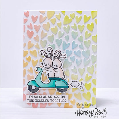 Whimsical Hearts A2 Cover Plate - Honey Cuts - Honey Bee Stamps