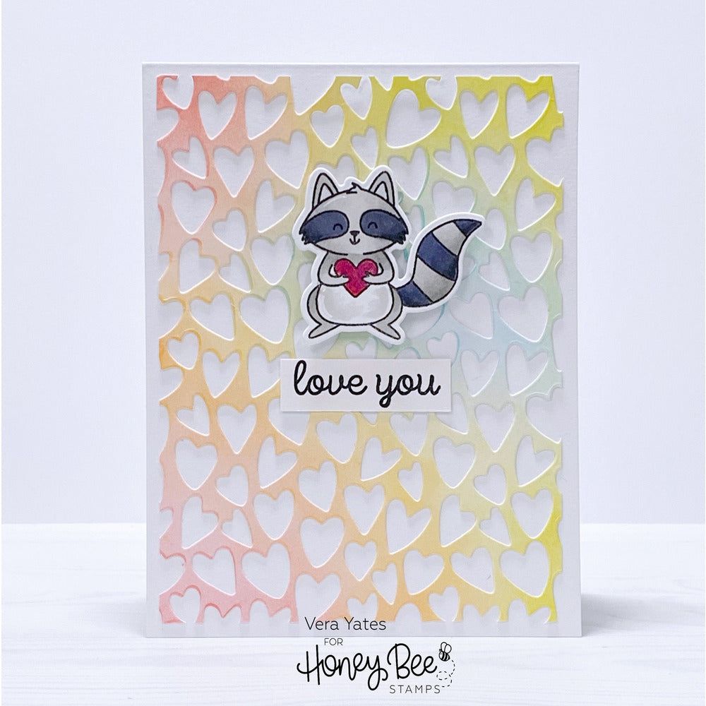 Whimsical Hearts A2 Cover Plate - Honey Cuts - Stand - Alone Dies - Retiring - Honey Bee Stamps