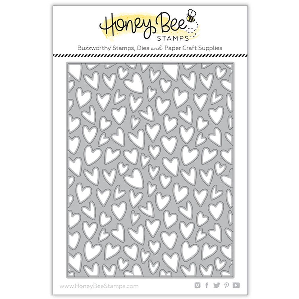 Whimsical Hearts A2 Cover Plate - Honey Cuts - Stand - Alone Dies - Retiring - Honey Bee Stamps