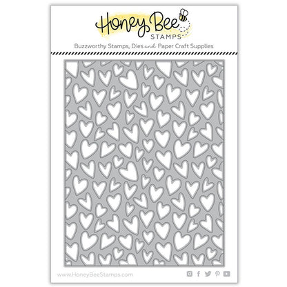 Whimsical Hearts A2 Cover Plate - Honey Cuts - Stand - Alone Dies - Retiring - Honey Bee Stamps