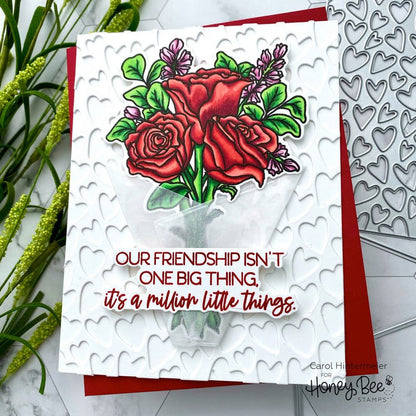 Whimsical Hearts A2 Cover Plate - Honey Cuts - Stand - Alone Dies - Retiring - Honey Bee Stamps