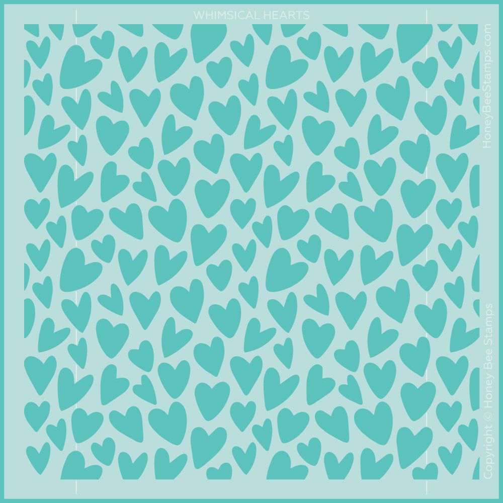 Whimsical Hearts - Background 6x6