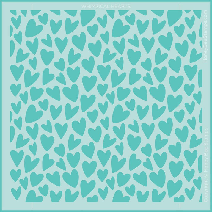 Whimsical Hearts - Background 6x6