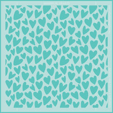 Whimsical Hearts - Background Stencil - Honey Bee Stamps