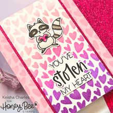 Whimsical Hearts - Background Stencil - Honey Bee Stamps