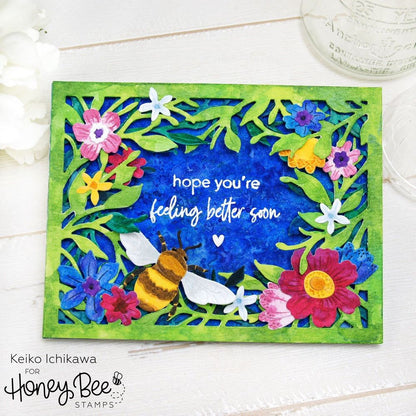 Whimsical Spring Flowers - Honey Cuts - Stand - Alone Dies - Honey Bee Stamps
