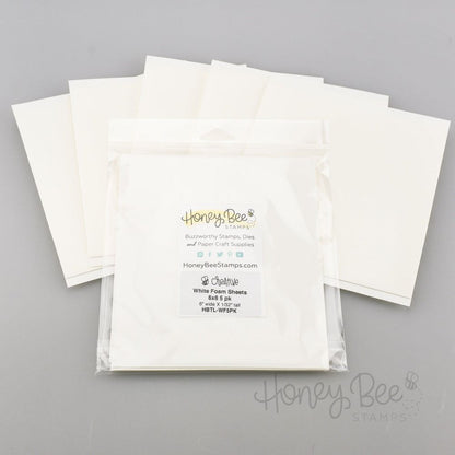 White Foam Sheets - 6x6 5pk - Honey Bee Stamps