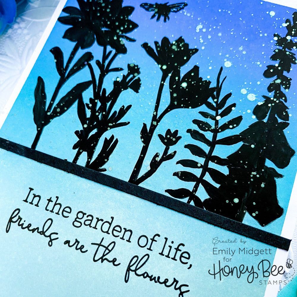 Wildflowers - 6x8 Photopolymer Stamp Set - Retiring - Honey Bee Stamps