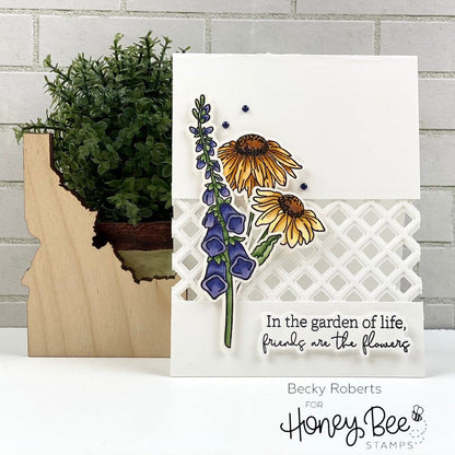 Wildflowers - 6x8 Photopolymer Stamp Set - Retiring - Honey Bee Stamps