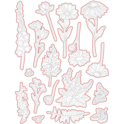 Wildflowers - Honey Cuts - Coordinating Dies - Retiring - Honey Bee Stamps