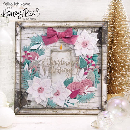 Winter Bouquets - Honey Cuts - Stand - Alone Dies - Honey Bee Stamps