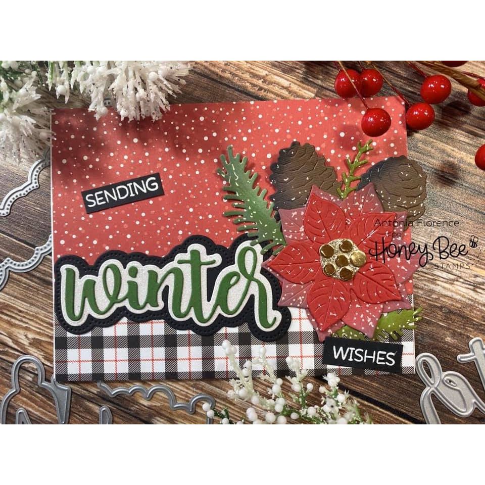 Winter Bouquets - Honey Cuts - Stand - Alone Dies - Honey Bee Stamps