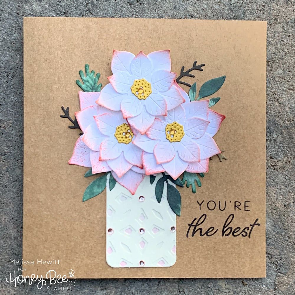 Winter Bouquets - Honey Cuts - Stand - Alone Dies - Honey Bee Stamps