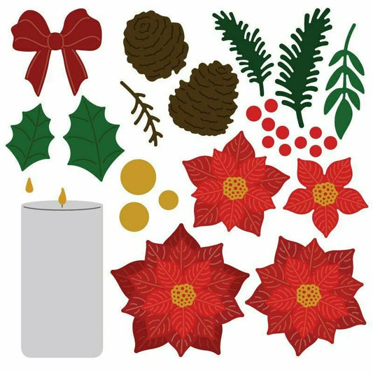 Winter Bouquets - Honey Cuts - Stand - Alone Dies - Honey Bee Stamps