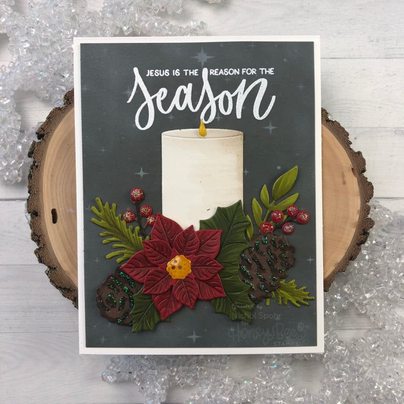 Winter Bouquets - Honey Cuts - Stand - Alone Dies - Honey Bee Stamps