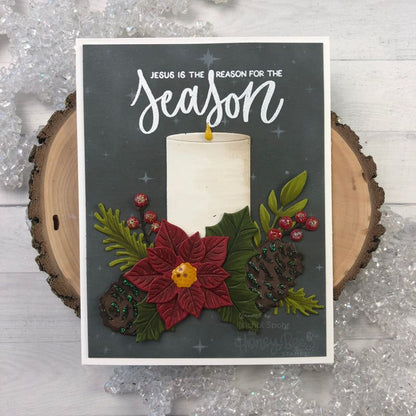 Winter Bouquets - Honey Cuts - Stand - Alone Dies - Honey Bee Stamps