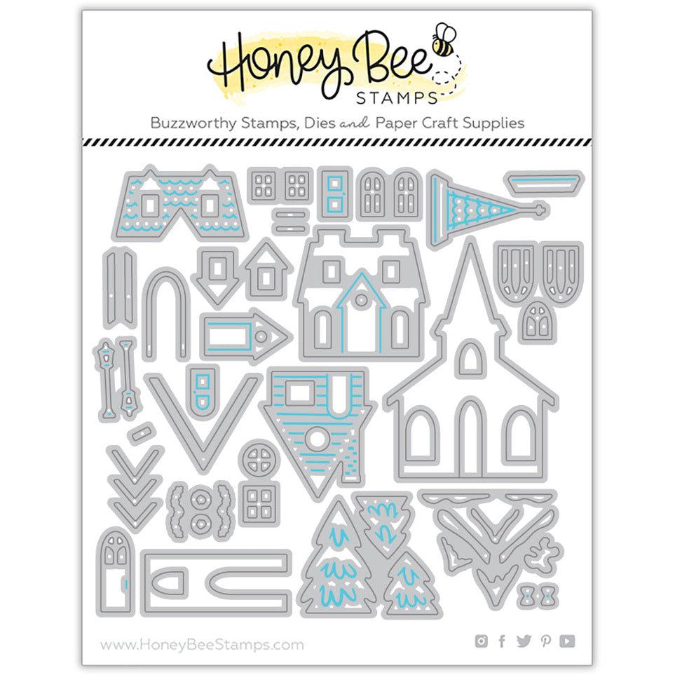 Winter Village - Honey Cuts - Stand - Alone Dies - Honey Bee Stamps