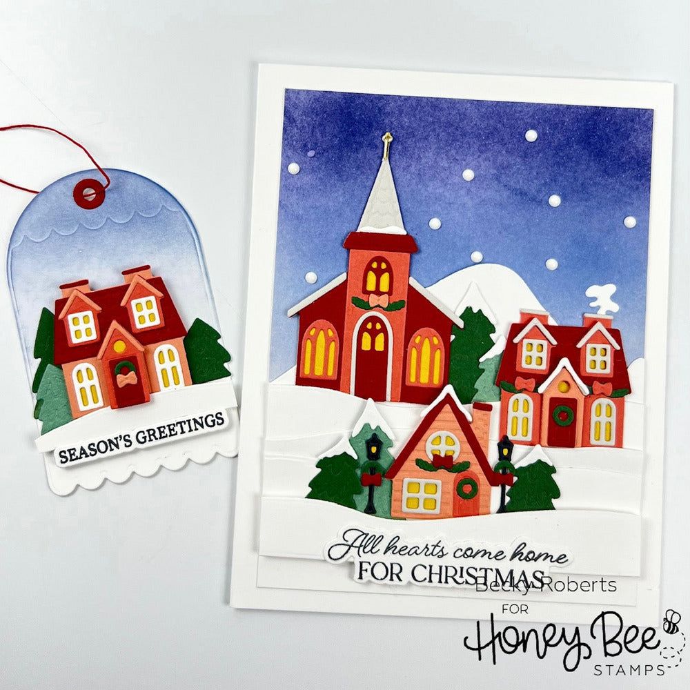 Winter Village - Honey Cuts - Stand - Alone Dies - Honey Bee Stamps