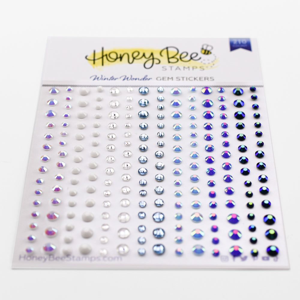 Winter Wonder Gem Stickers - 210 Count - Honey Bee Stamps