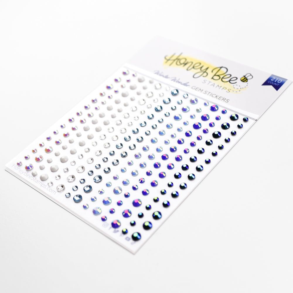 Winter Wonder Gem Stickers - 210 Count - Honey Bee Stamps