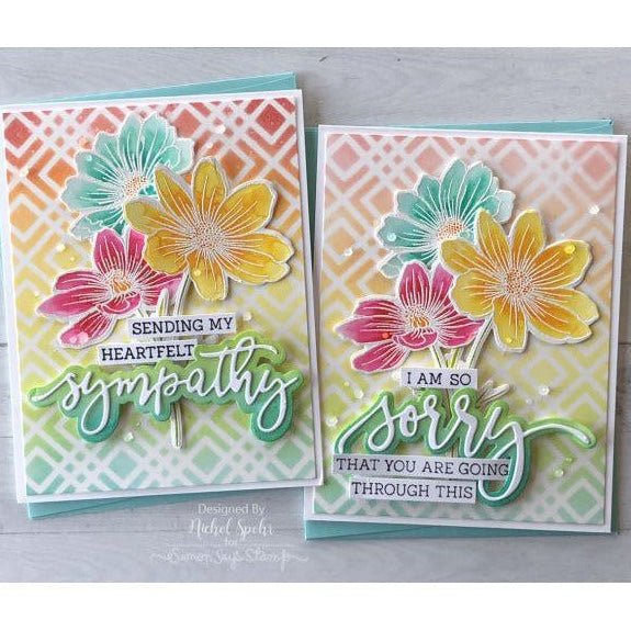 With Sympathy - 4x8 Photopolymer Stamp Set - Honey Bee Stamps