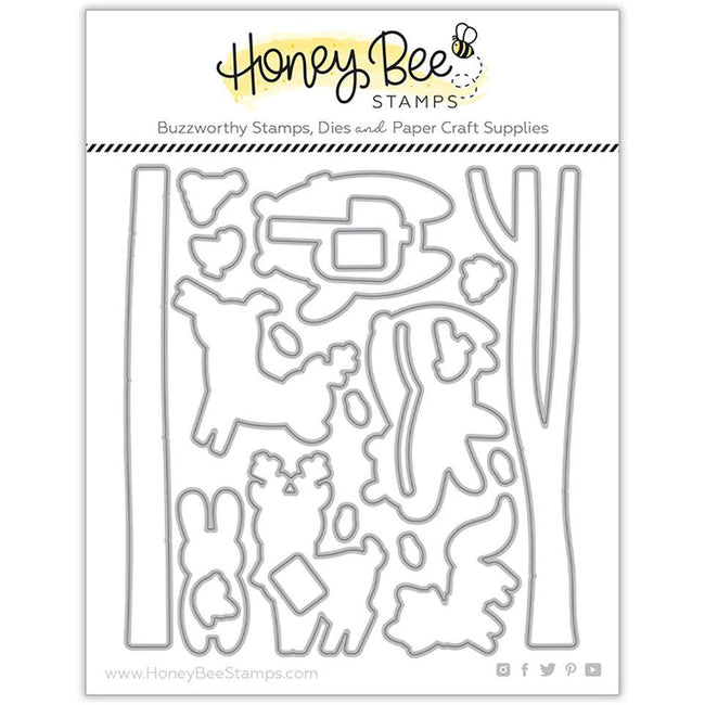 Woodland Winter Animals - Honey Cuts - Honey Bee Stamps