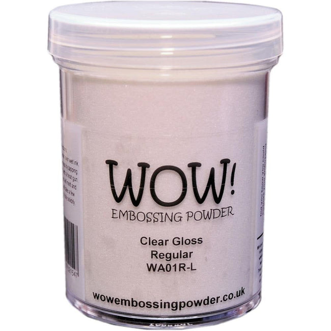 WOW! Embossing Powder Large Jar - Clear Gloss Regular - Honey Bee Stamps