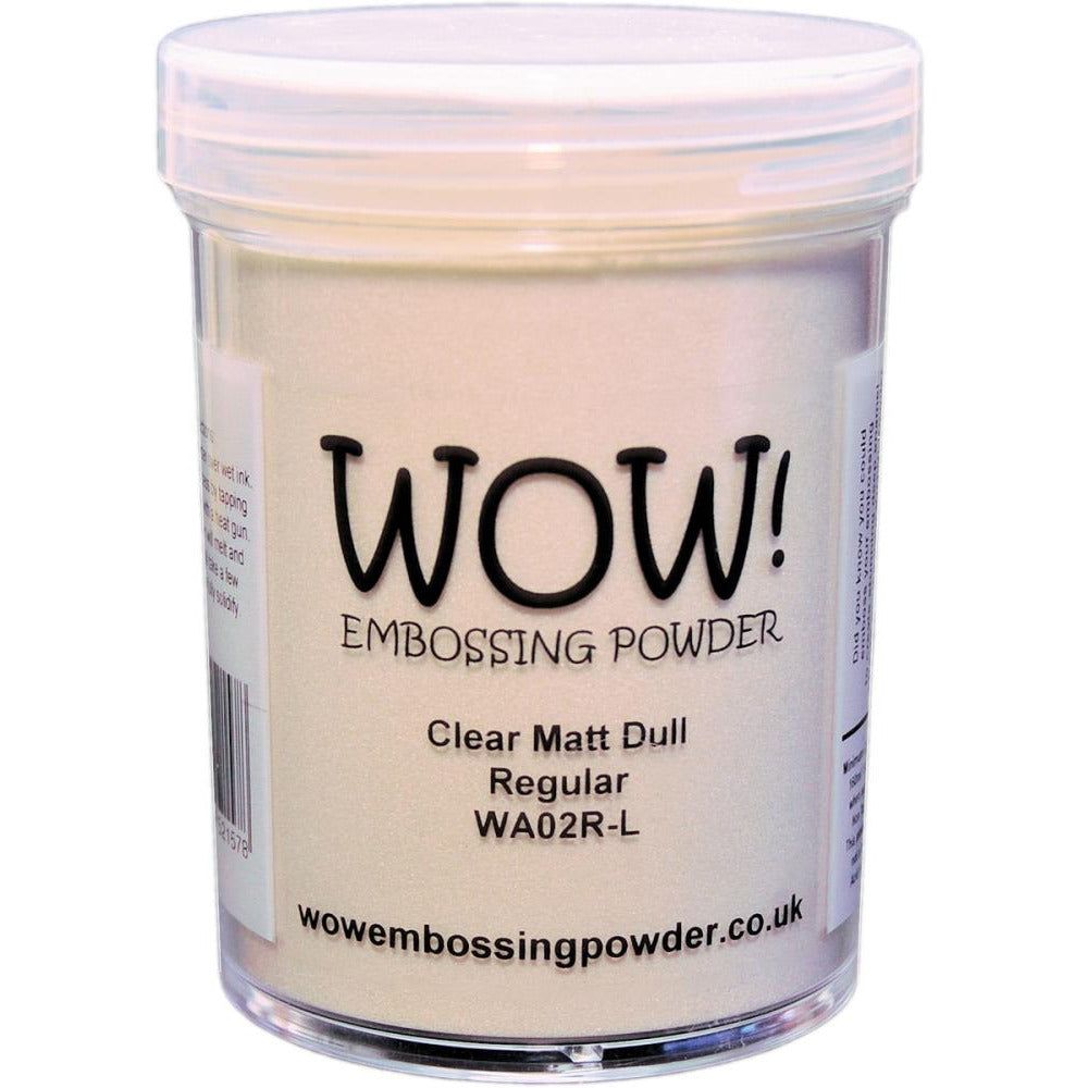 WOW! Embossing Powder Large Jar - Clear Matt Dull Regular - Honey Bee Stamps