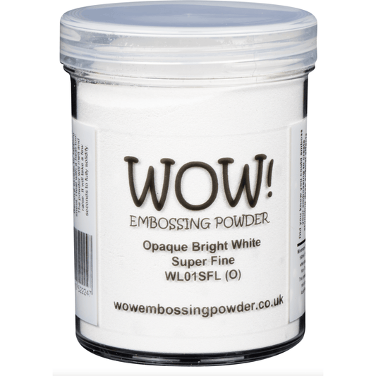 WOW! Embossing Powder Large Jar - Opaque Bright White Super Fine - Honey Bee Stamps