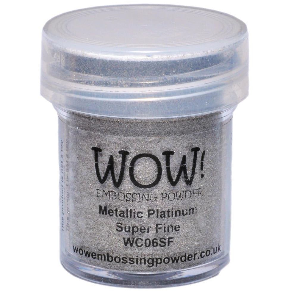 WOW! Embossing Powder - Metallic Platinum Super Fine - Honey Bee Stamps